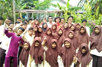 Foto bersama artis